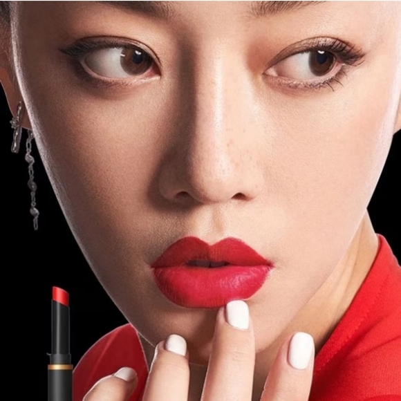 Mac Cosmetics Powder Kiss Velvet Blur Slim Stick Lipstick | Ruby New | Brand New - Picture 6 of 9